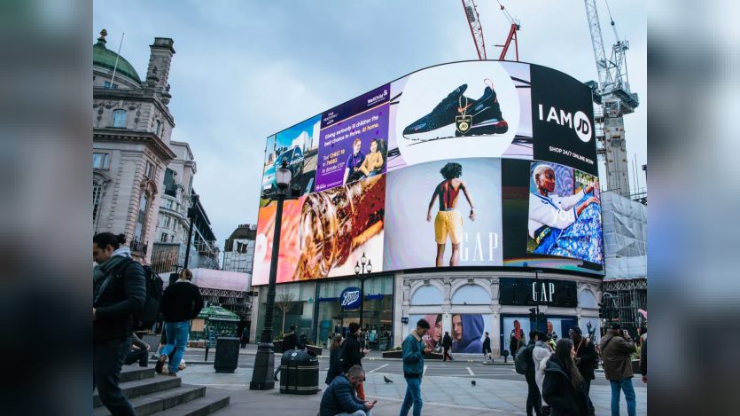 Buildings with hoardings