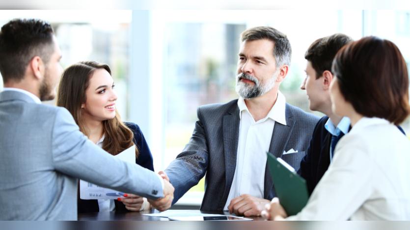a business discussion