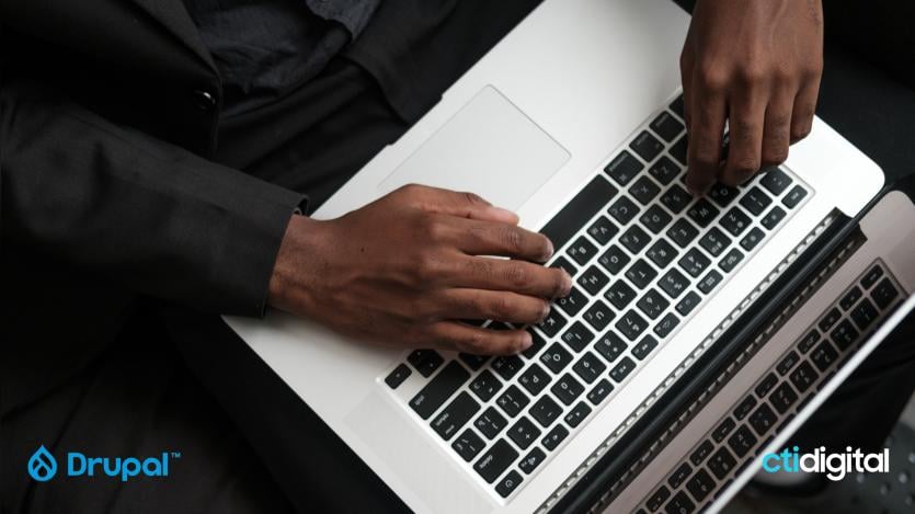 a person working in computer