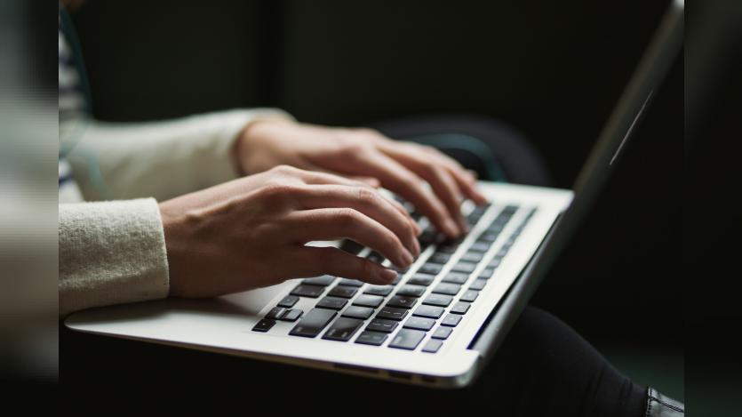 a person working in computer