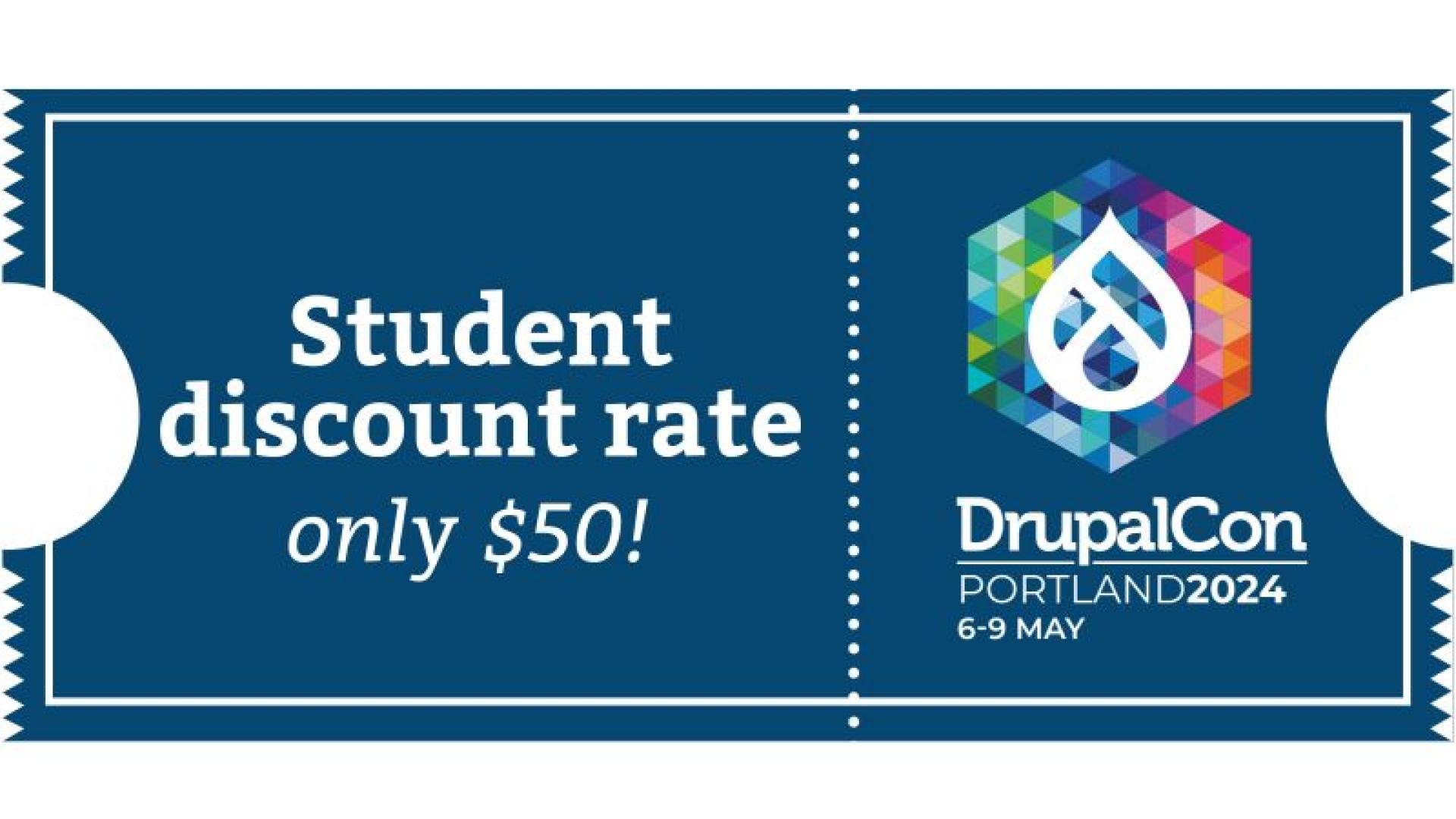 Student discount for DrupalCon Portland