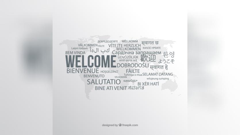 welcome composition in different languages