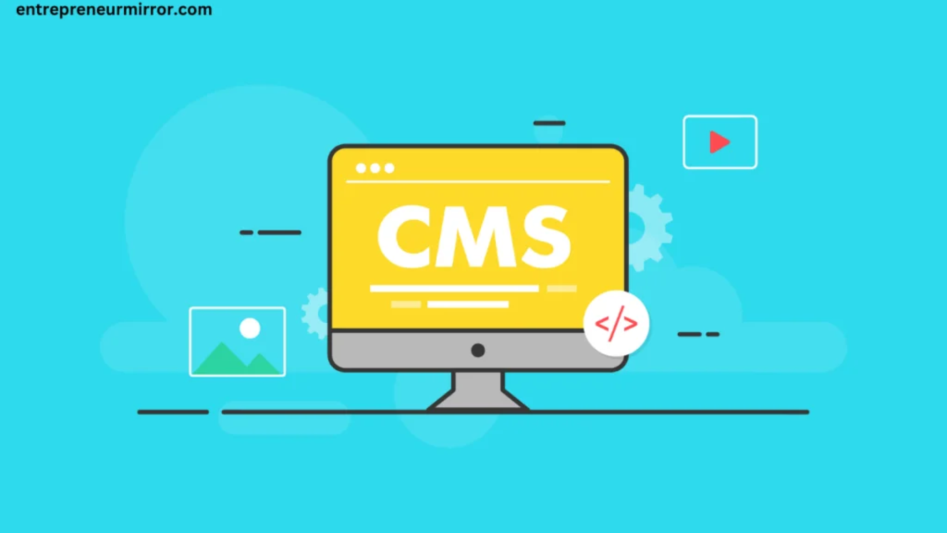 CMS on computer screen