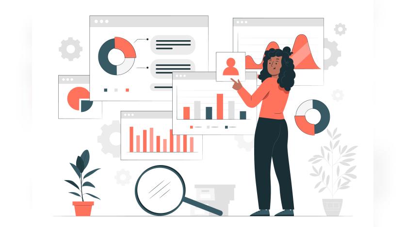 Data analysis concept illustration