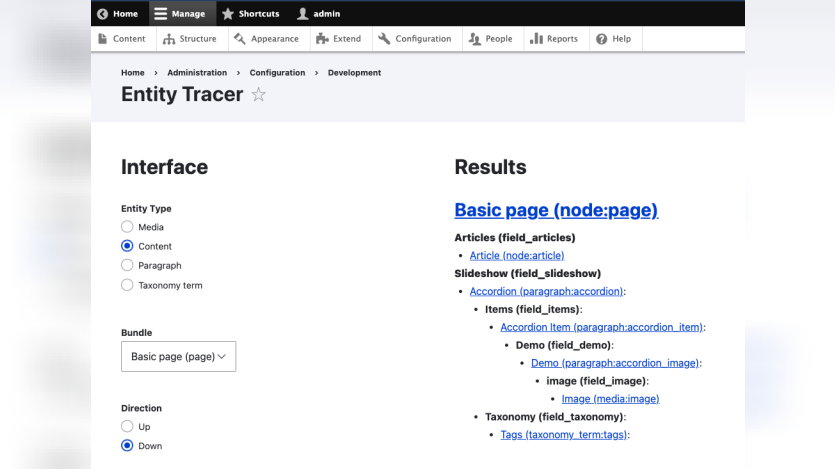 Entity Tracer