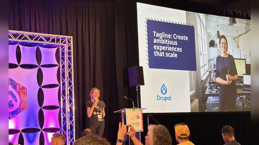 Suzanne Dergacheva at DrupalCon portland