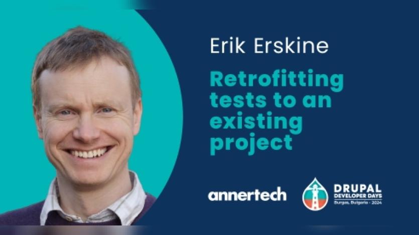 Erik Erskine to Discuss Automated Testing at Drupal Dev Days Bulgaria