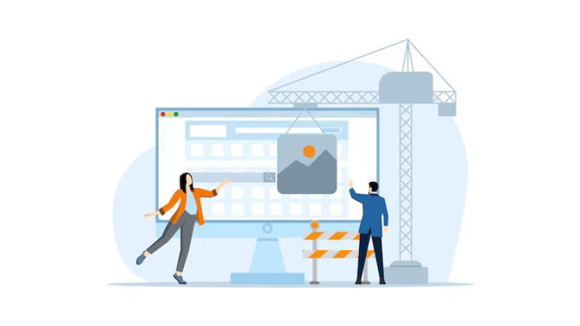 Vector illustration about the concept of under construction or website development