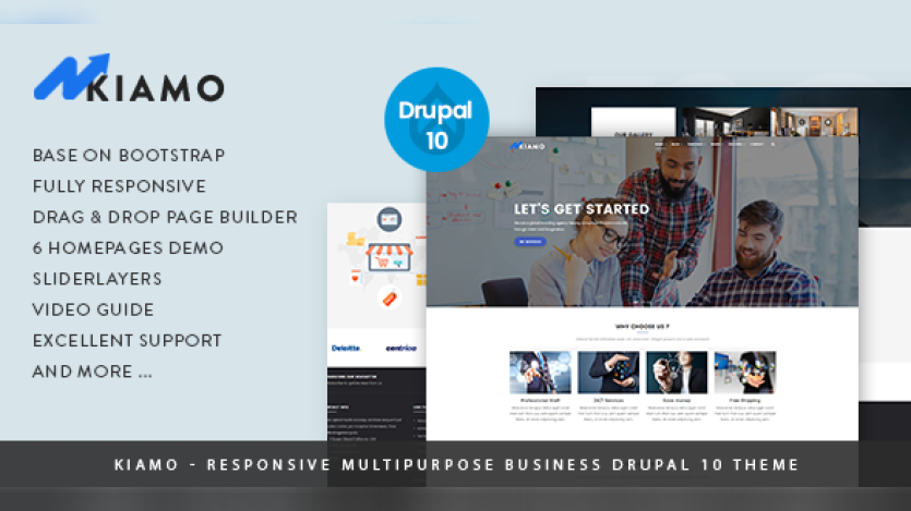 Kiamo – Responsive Business Service Drupal 10 Theme