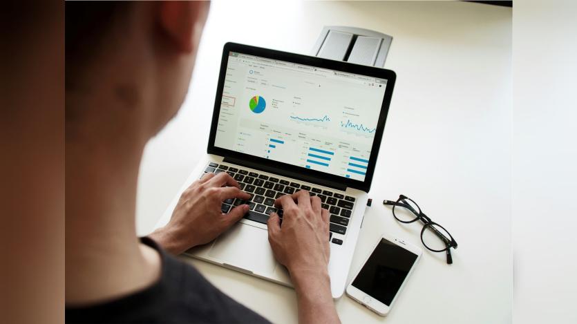 Man working on data creation