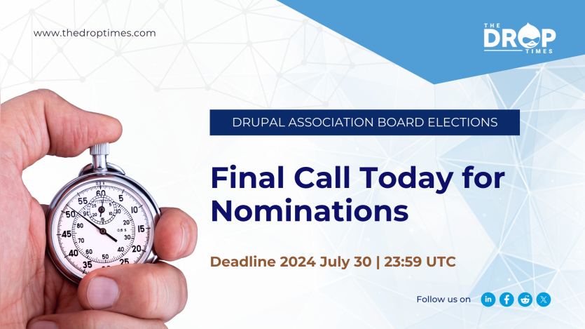 Final Call Today for Nominations in 2024 Drupal Association Board Election