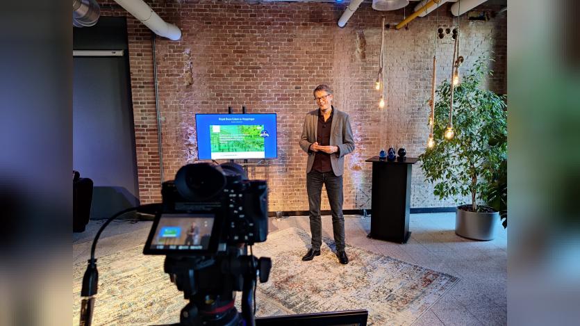 Bert presenting during the online Splash Awards during Covid in 2021