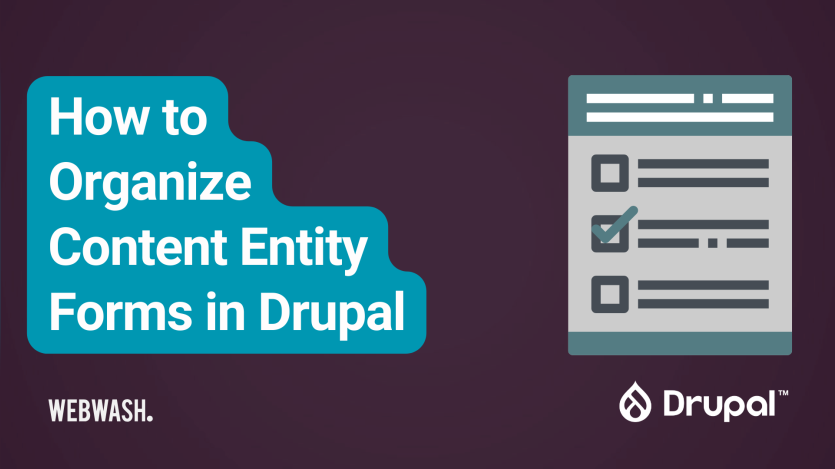 How to organize content forms in Drupal