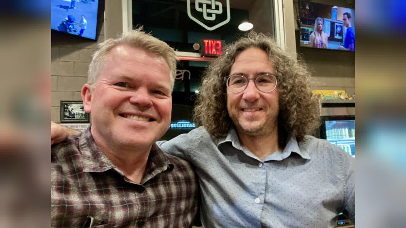 Luke McCormick and Seth Hill during after-party