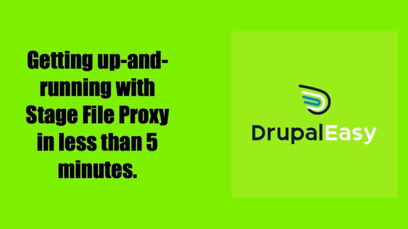 Up-and-running with Stage File Proxy in less than 5 minutes