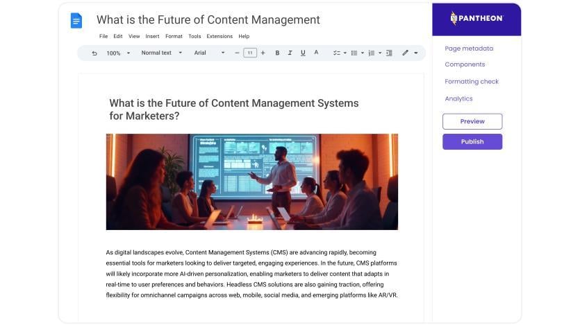 Pantheon Content Publisher