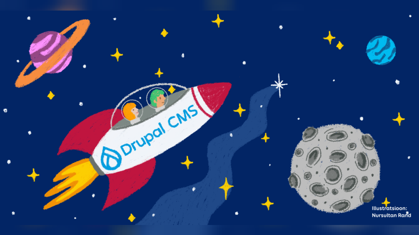 Drupal CMS rocket launch