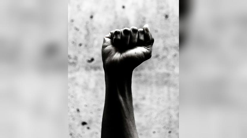 closed fist of a Black person