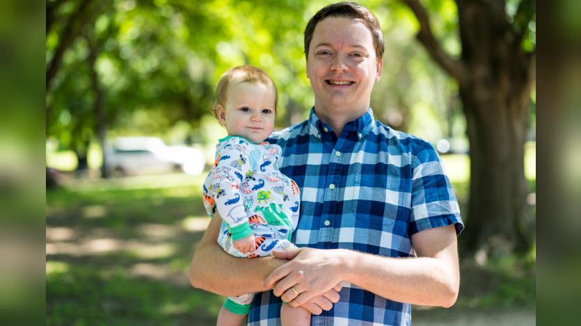 JD Leonard and his baby JD Leonard and his baby