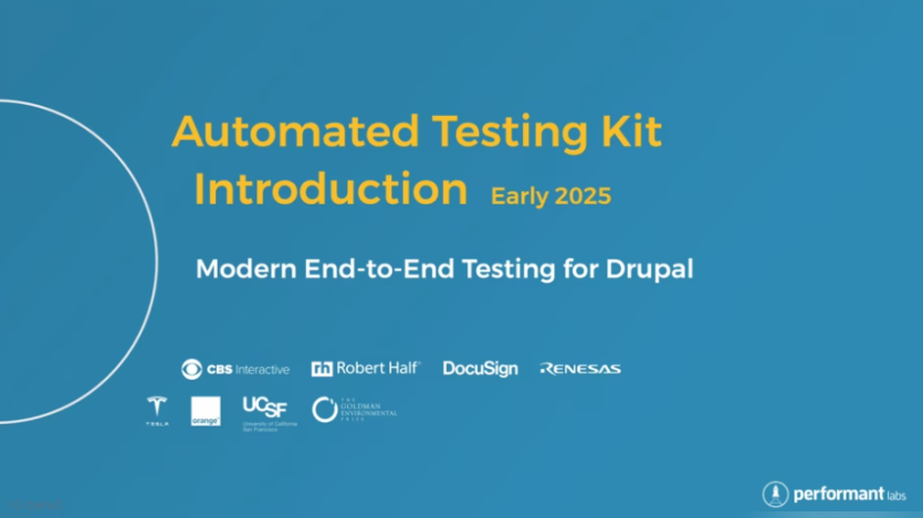 Automated Testing Kit 1.0 Video Released for Drupal Testing