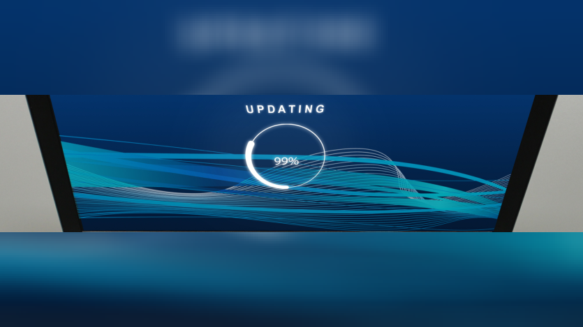 Updating at 99%