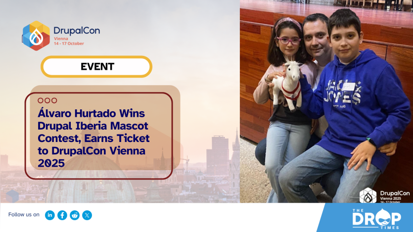 Álvaro Hurtado Wins Drupal Iberia Mascot Contest, Earns Ticket to DrupalCon Vienna 2025