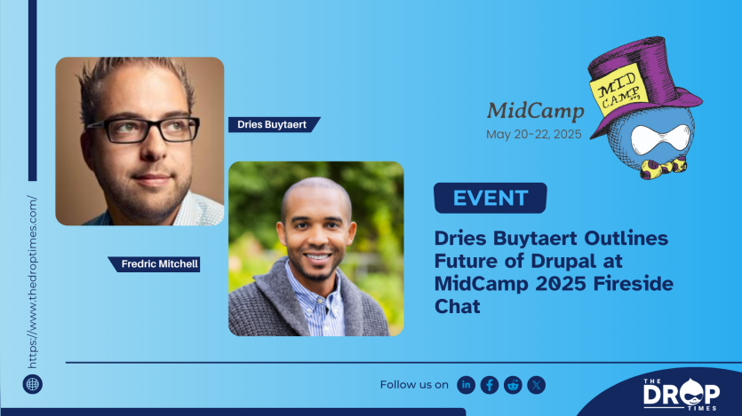 Dries Buytaert Outlines Future of Drupal at MidCamp 2025 Fireside Chat