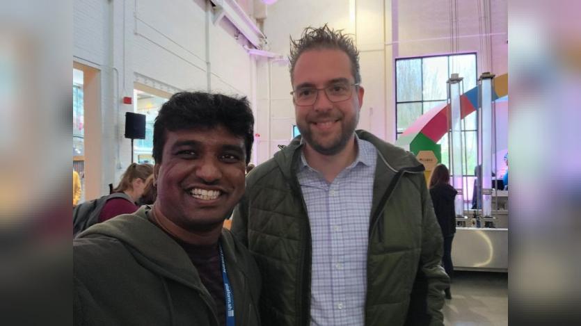 Srikanth Danapal and Dries Buytaert Srikanth Danapal and Dries Buytaert