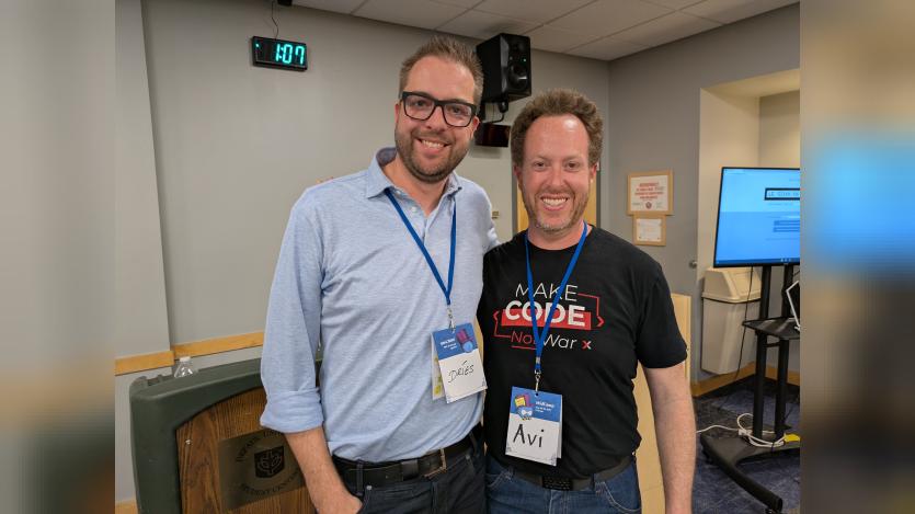 Avi Schwab and Dries Buytaert Avi Schwab and Dries Buytaert