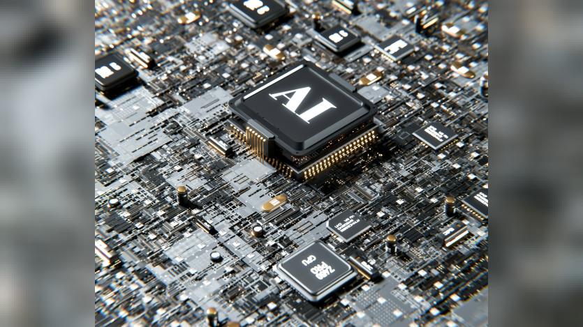 3D render of AI and GPU processors