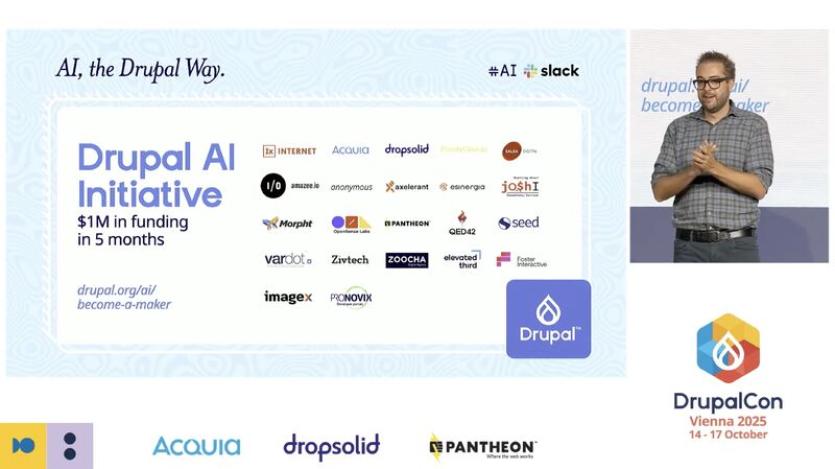 Drupal AI Makers logos