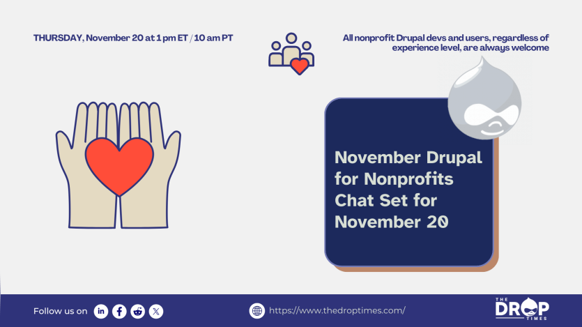 November Drupal for Nonprofits Chat Set for November 20