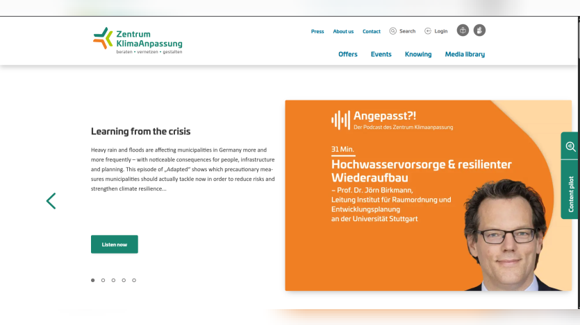 zentrum-klimaanpassung.de website screenshot