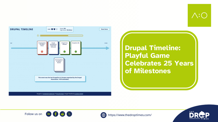 Drupal Timeline: Playful Game Celebrates 25 Years of Milestones