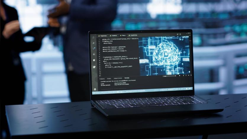  Close up shot of notebook displaying ai machine learning algorithms