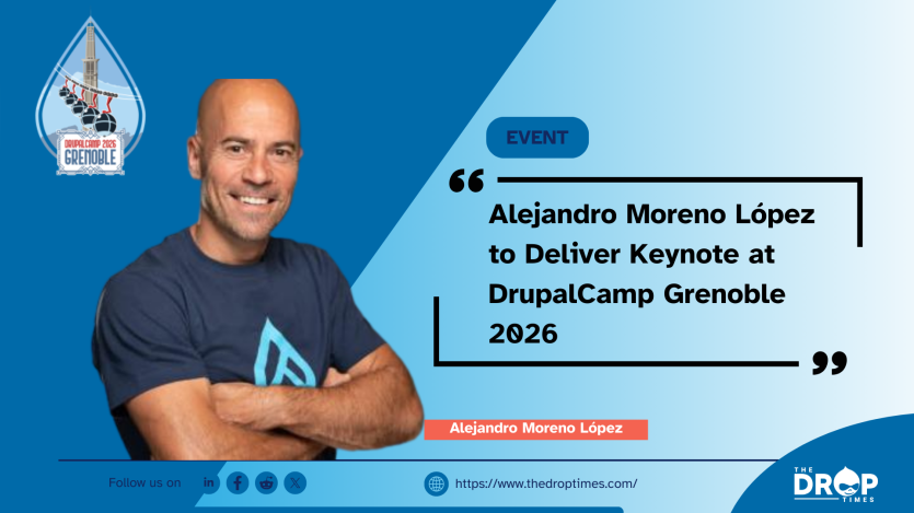 Alejandro Moreno López to Deliver Keynote at DrupalCamp Grenoble 2026