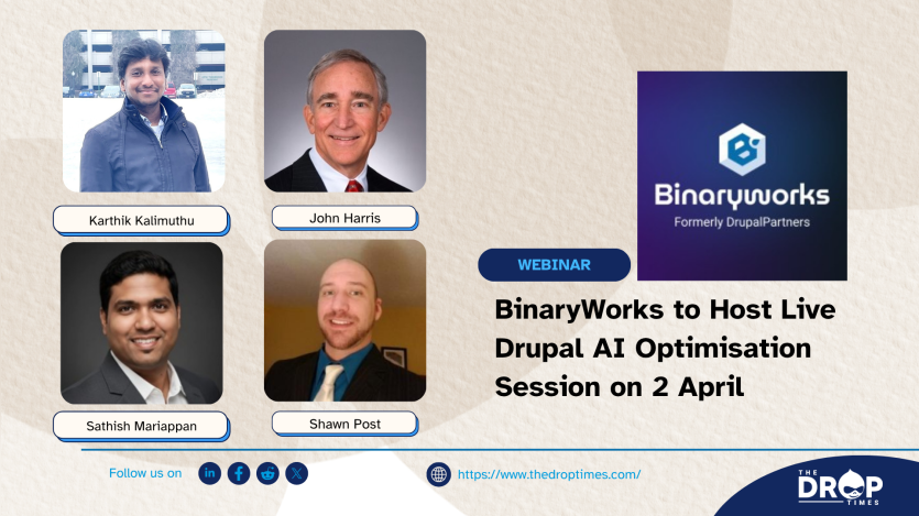 BinaryWorks to Host Live Drupal AI Optimisation Session on 2 April