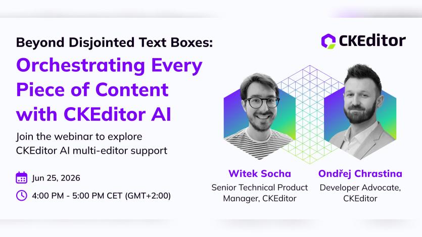 Poster for CKEditor Event 