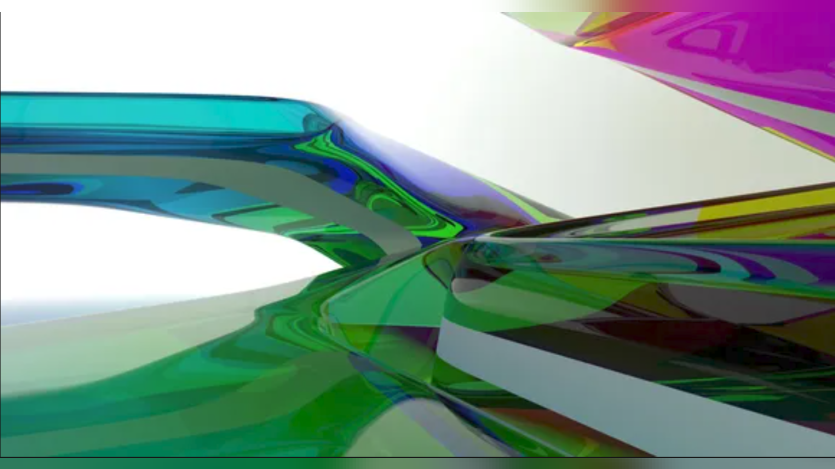 Glassy Abstract Art