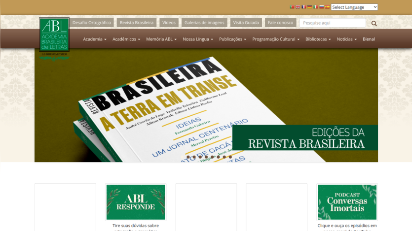 Homepage of a bookstore featuring sections for new releases, bestsellers, and important conversations with book covers and titles.