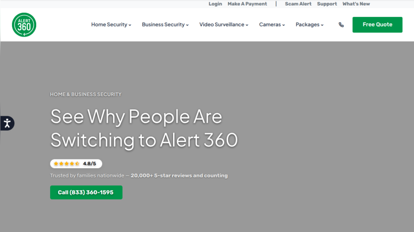 header and hero section fully visible with text and call to action