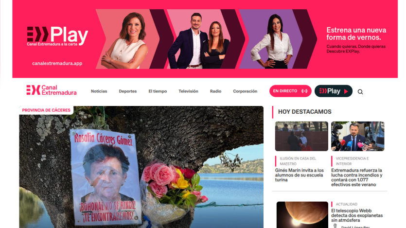 Homepage of a news website featuring articles and a prominent image with flowers.