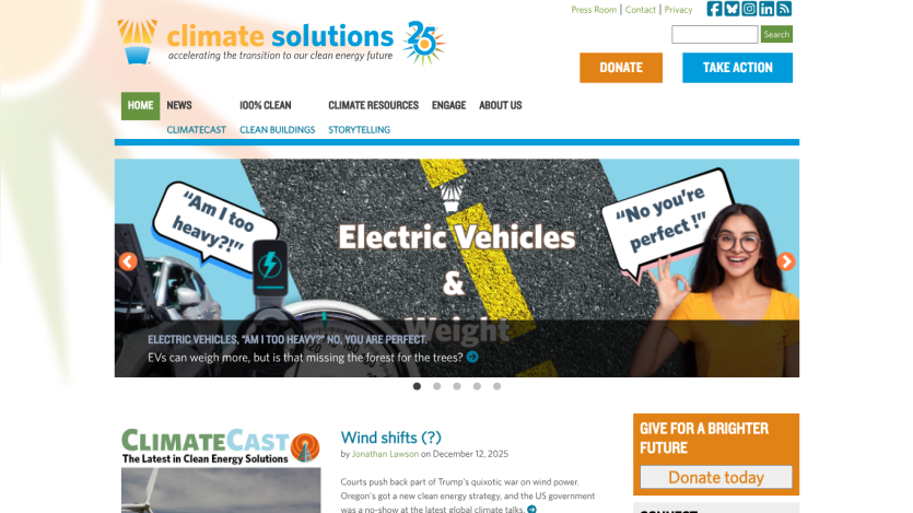 Homepage with navigation bar, large hero image featuring a smiling woman and text about a new collection