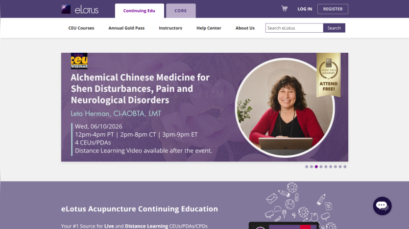 Event promotion for Alchemical Chinese Medicine with details and instructor information.