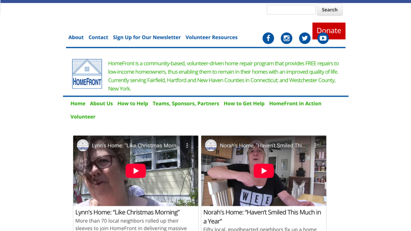 Homepage with navigation bar, hero image of a woman in a yellow jacket, and text about a new collection