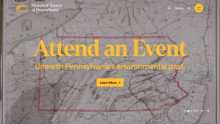 Event promotion for Pennsylvania's environmental past with a call to action.
