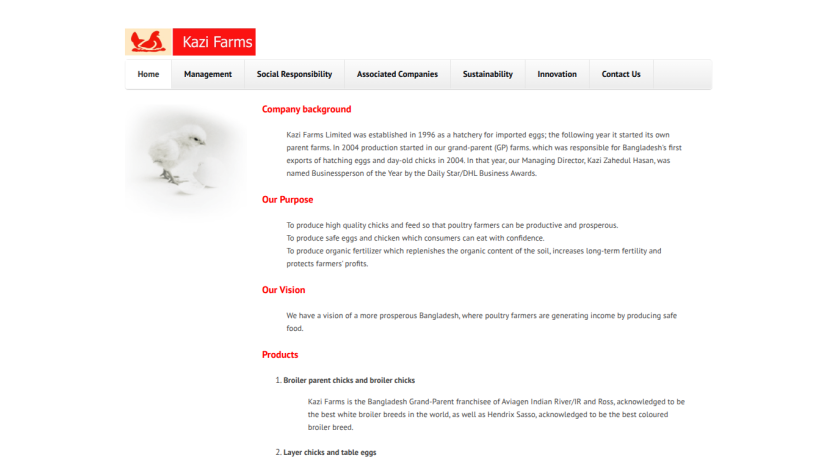 Company background and mission statement of Kati Farms, emphasizing quality and sustainability.