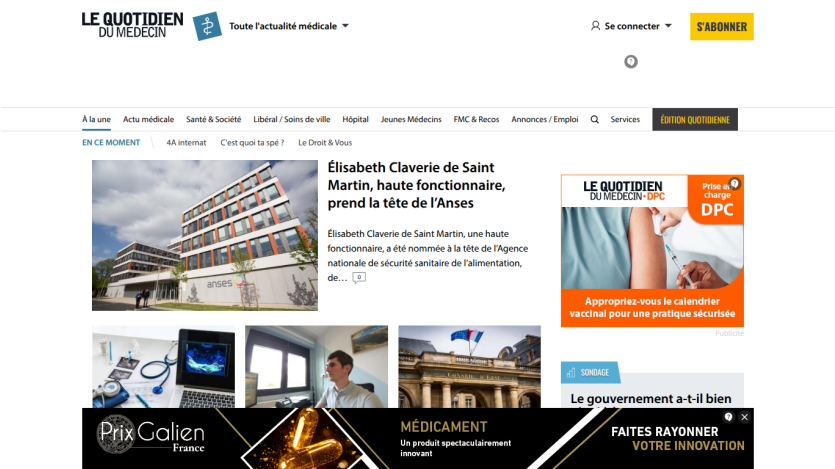 Homepage of Le Bistreau with news articles and featured images.