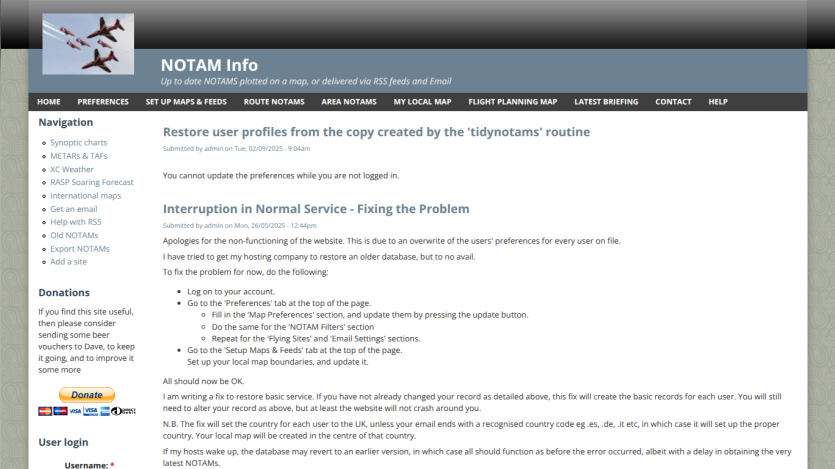full navigation and content visible
