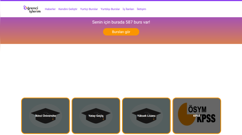 Website showcasing available job listings with a call-to-action button.
